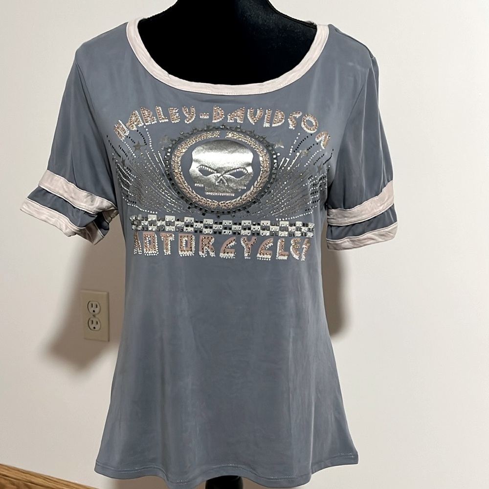 Harley-Davidson short sleeve t-shirt with bling.